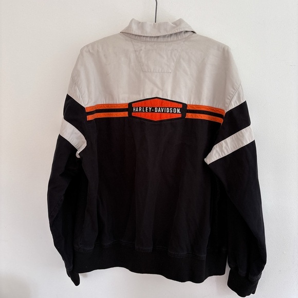 HARLEY DAVIDSON jacket zip up MEDIUM embroided workwear style - Picture 5 of 6
